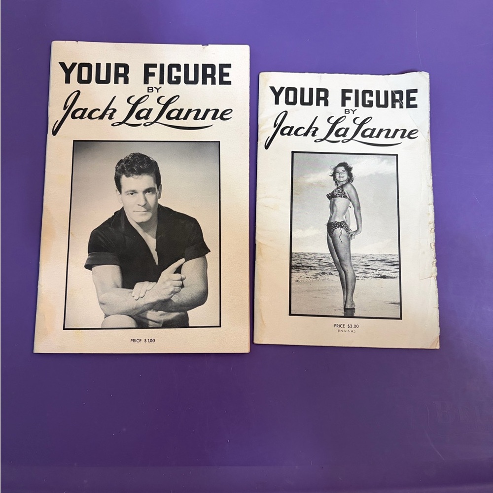 Your Figure by Jack LaLanne Vintage Fitness Booklets - Cream Covers